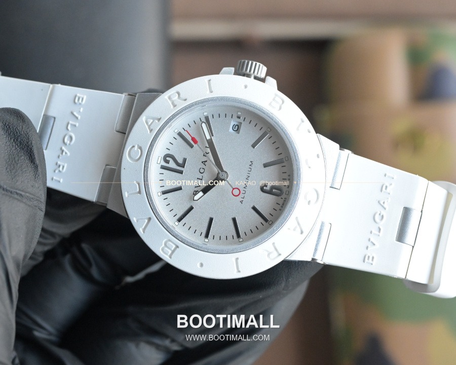 BVLGARI Aluminium Chronograph 40mm 불가리 알루미늄 크로노그래프 화이트 40mm 4