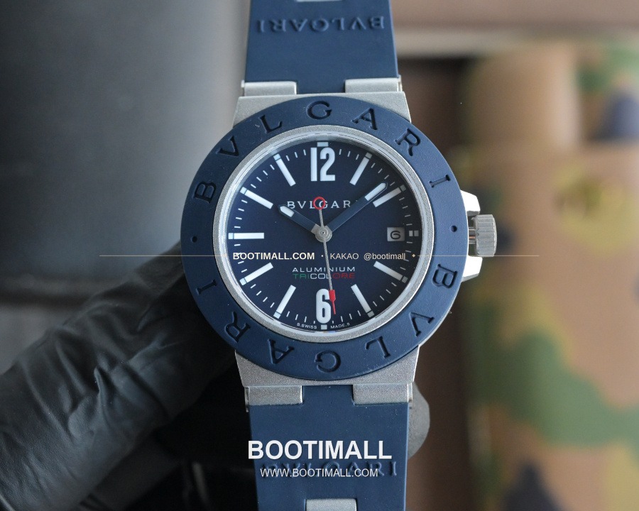 BVLGARI Aluminium Chronograph 40mm 불가리 알루미늄 크로노그래프 화이트 40mm 9