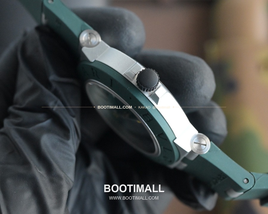 BVLGARI Aluminium Chronograph 40mm 불가리 알루미늄 크로노그래프 그린 40mm 5