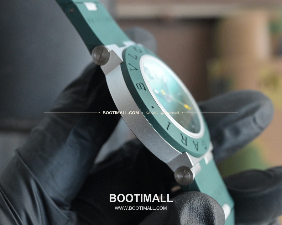 BVLGARI Aluminium Chronograph 40mm 불가리 알루미늄 크로노그래프 그린 40mm 6