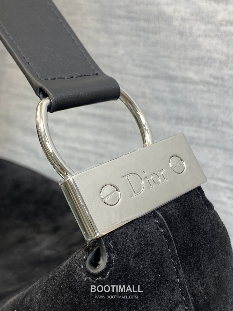 Dior Voyage Hobo Bag 디올 보야주 호보백 라지 블랙 스웨이드 레더 트림 은장 34cm 3