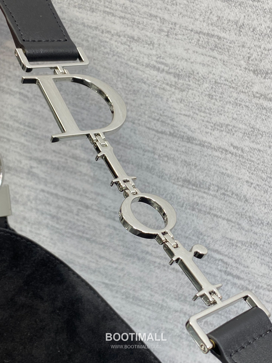 Dior Voyage Hobo Bag 디올 보야주 호보백 라지 블랙 스웨이드 레더 트림 은장 34cm 4