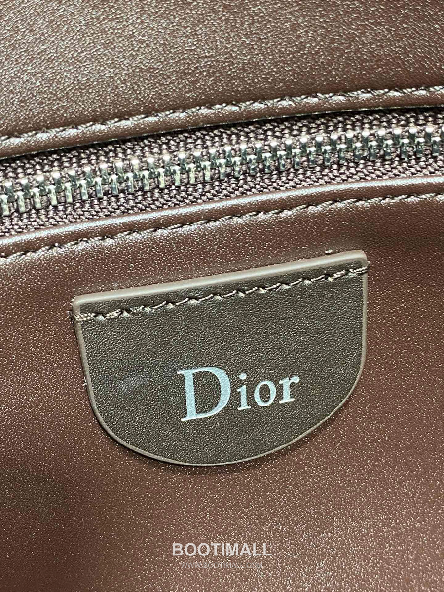 Dior Voyage Hobo Bag 디올 보야주 호보백 라지 버건디브라운 스웨이드 레더 트림 은장 34cm 9
