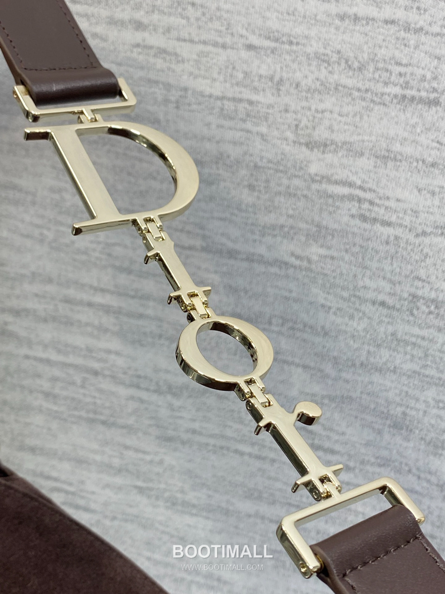 Dior Voyage Hobo Bag 디올 보야주 호보백 라지 버건디브라운 스웨이드 레더 트림 금장 34cm 4