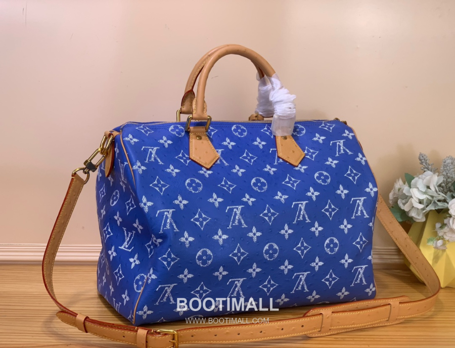 Louis Vuitton Speedy P9 Bandoulière 루이비통 모노그램 스피디 P9 반둘리에 40 위켄더 백 블루 N88228 40cm 23