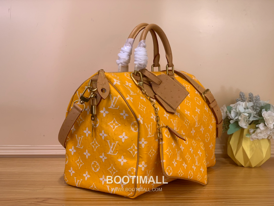 Louis Vuitton Speedy P9 Bandoulière 루이비통 모노그램 스피디 P9 반둘리에 40 위켄더 백 옐로우 N88228 40cm 21