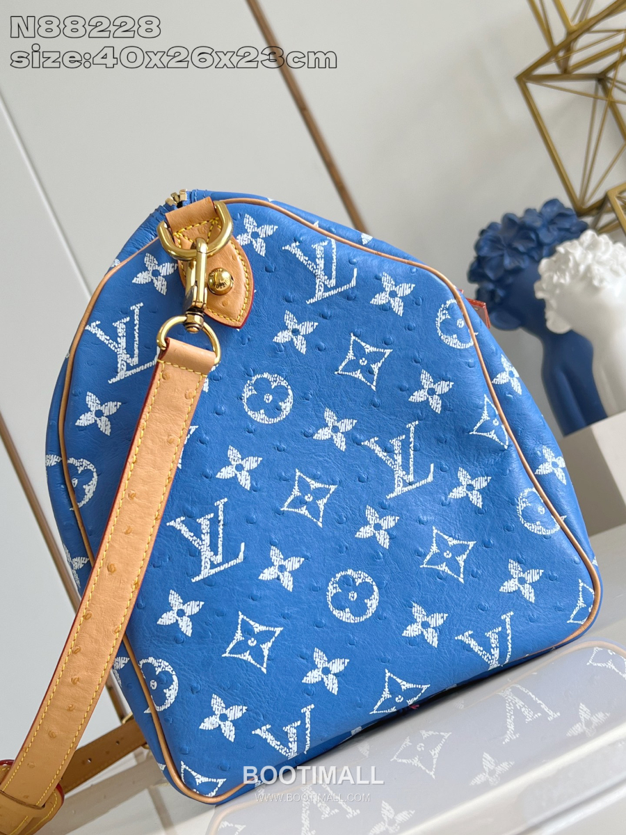 Louis Vuitton Speedy P9 Bandoulière 루이비통 모노그램 스피디 P9 반둘리에 40 위켄더 백 블루 N88228 40cm 3