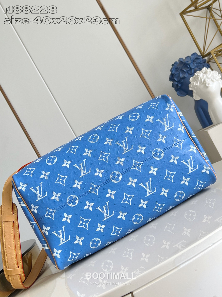 Louis Vuitton Speedy P9 Bandoulière 루이비통 모노그램 스피디 P9 반둘리에 40 위켄더 백 블루 N88228 40cm 8