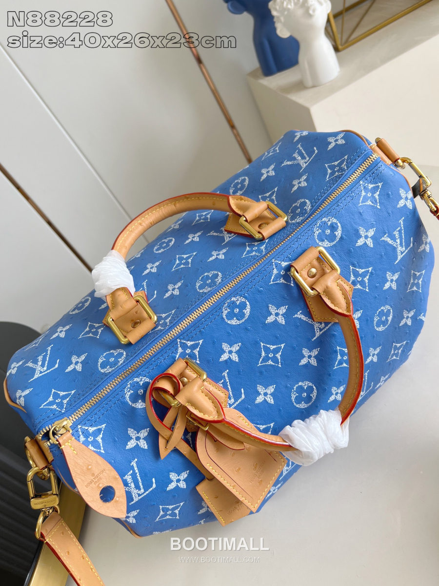 Louis Vuitton Speedy P9 Bandoulière 루이비통 모노그램 스피디 P9 반둘리에 40 위켄더 백 블루 N88228 40cm 9