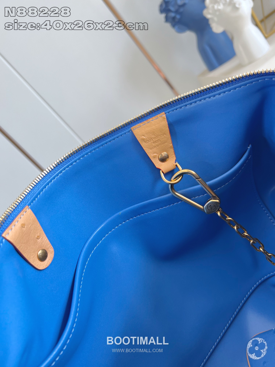 Louis Vuitton Speedy P9 Bandoulière 루이비통 모노그램 스피디 P9 반둘리에 40 위켄더 백 블루 N88228 40cm 15