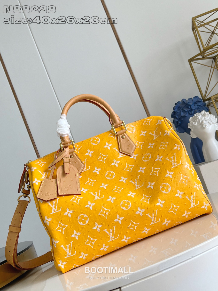 Louis Vuitton Speedy P9 Bandoulière 루이비통 모노그램 스피디 P9 반둘리에 40 위켄더 백 옐로우 N88228 40cm 1