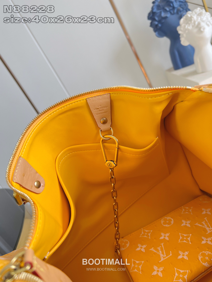 Louis Vuitton Speedy P9 Bandoulière 루이비통 모노그램 스피디 P9 반둘리에 40 위켄더 백 옐로우 N88228 40cm 16