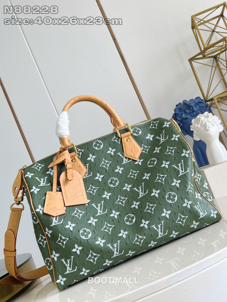 Louis Vuitton Speedy P9 Bandoulière 루이비통 모노그램 스피디 P9 반둘리에 40 위켄더 백 카키 N88228 40cm 1
