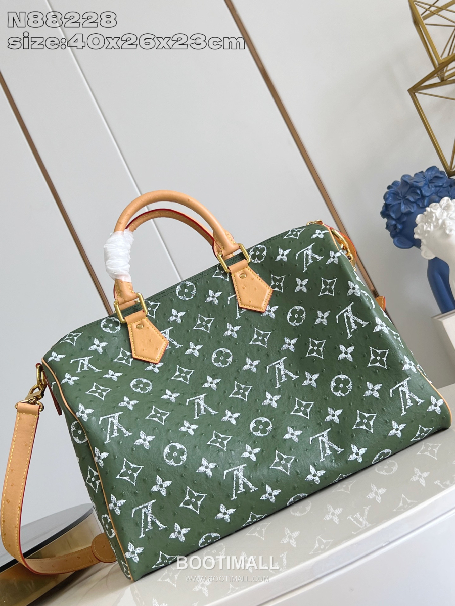 Louis Vuitton Speedy P9 Bandoulière 루이비통 모노그램 스피디 P9 반둘리에 40 위켄더 백 카키 N88228 40cm 6