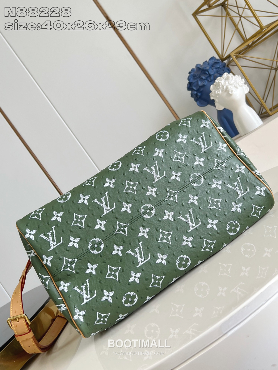 Louis Vuitton Speedy P9 Bandoulière 루이비통 모노그램 스피디 P9 반둘리에 40 위켄더 백 카키 N88228 40cm 10