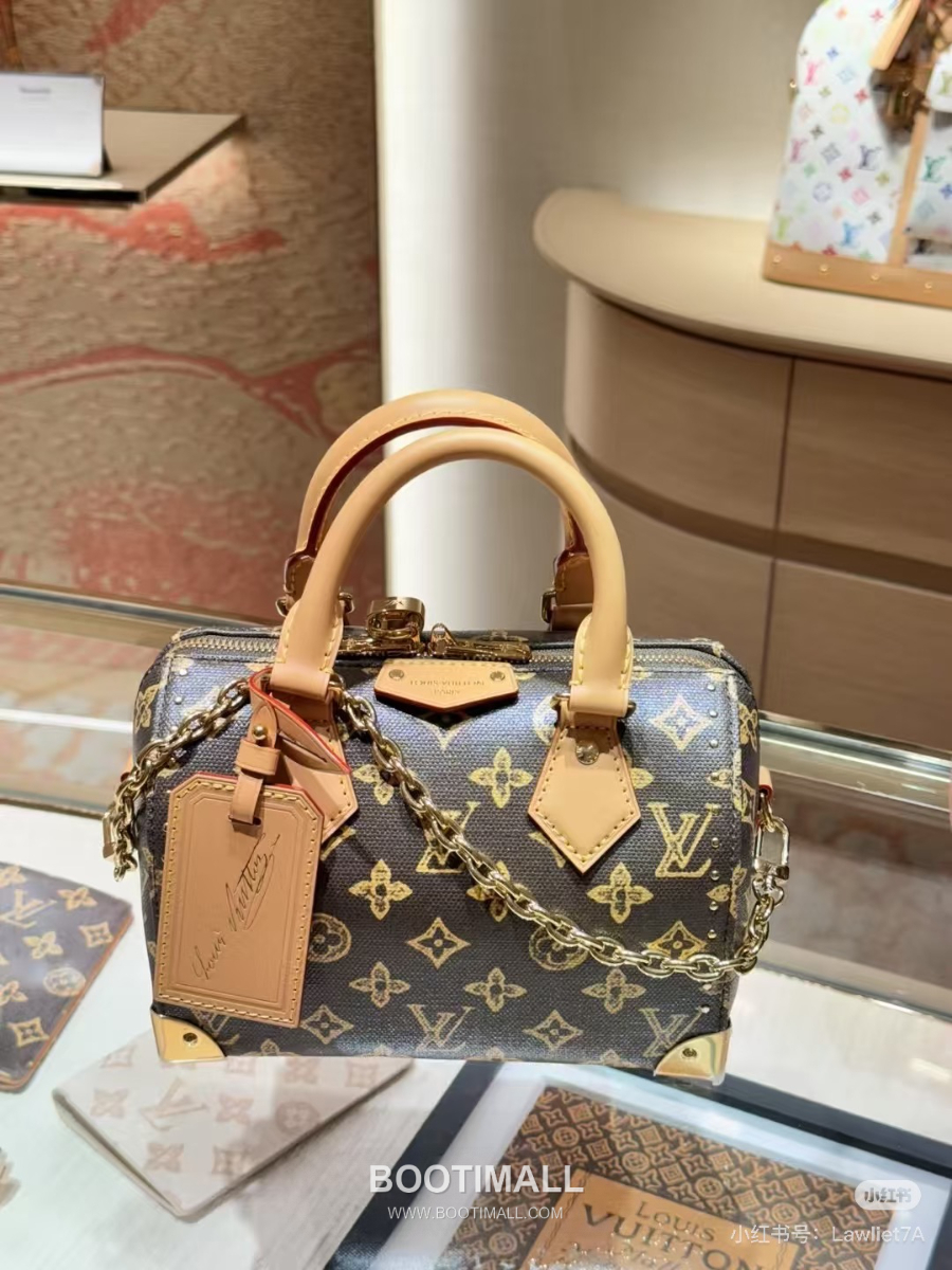 Louis Vuitton Speedy Trunk 루이비통 스피디 트렁크 M28102 모노그램 오리진 코팅 캔버스 브라운 20cm 9