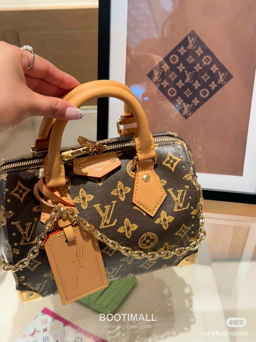 Louis Vuitton Speedy Trunk 루이비통 스피디 트렁크 M28102 모노그램 오리진 코팅 캔버스 브라운 20cm 10
