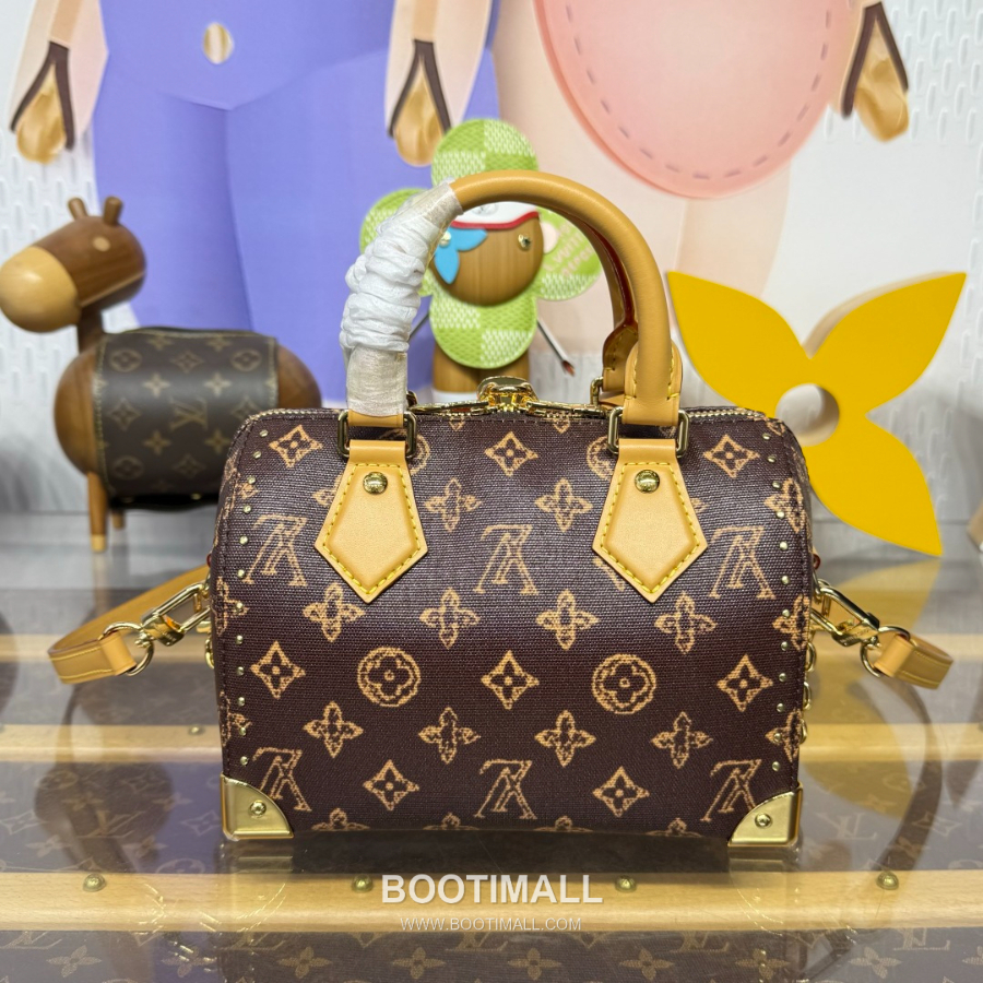 Louis Vuitton Speedy Trunk 루이비통 스피디 트렁크 M28102 모노그램 오리진 코팅 캔버스 브라운 20cm 15