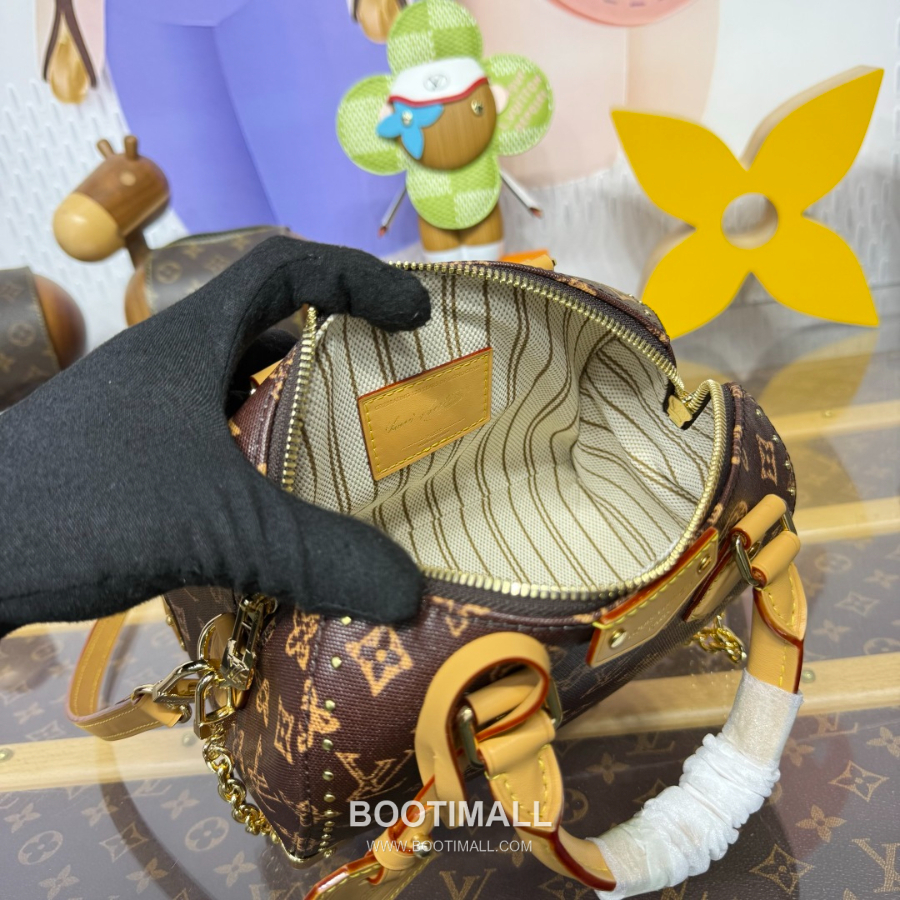 Louis Vuitton Speedy Trunk 루이비통 스피디 트렁크 M28102 모노그램 오리진 코팅 캔버스 브라운 20cm 22