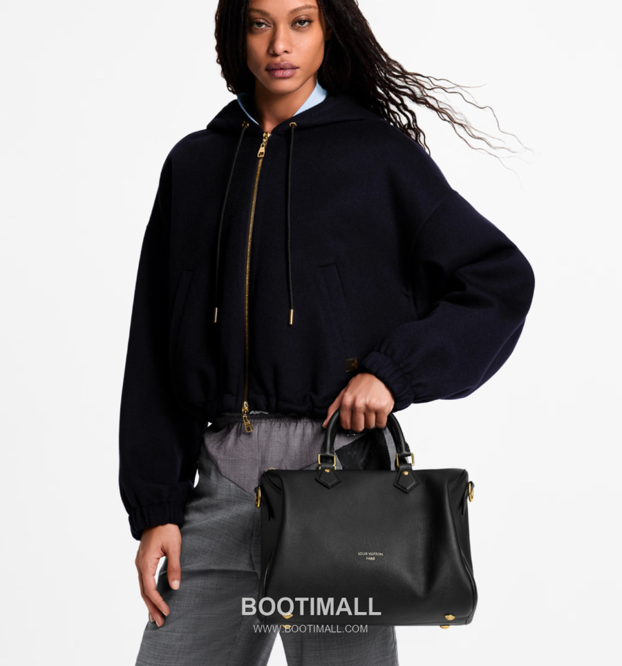 Louis Vuitton Speedy Soft 30 루이비통 스피디 소프트 30 로우 키 블랙 카우하이드 레더 30cm 1