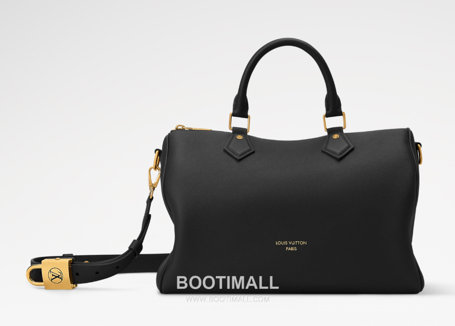 Louis Vuitton Speedy Soft 30 루이비통 스피디 소프트 30 로우 키 블랙 카우하이드 레더 30cm 3