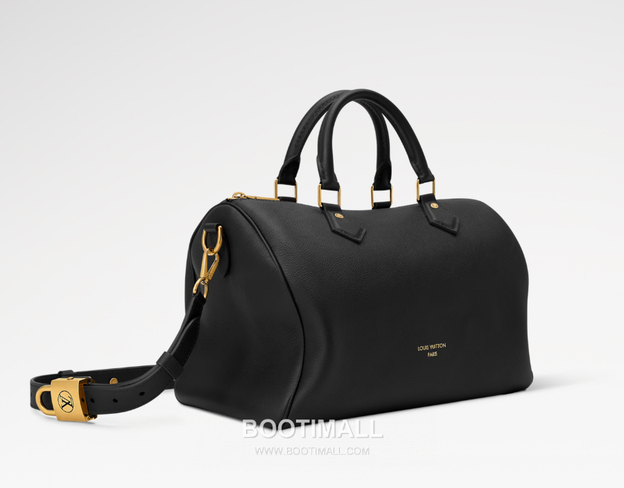 Louis Vuitton Speedy Soft 30 루이비통 스피디 소프트 30 로우 키 블랙 카우하이드 레더 30cm 4
