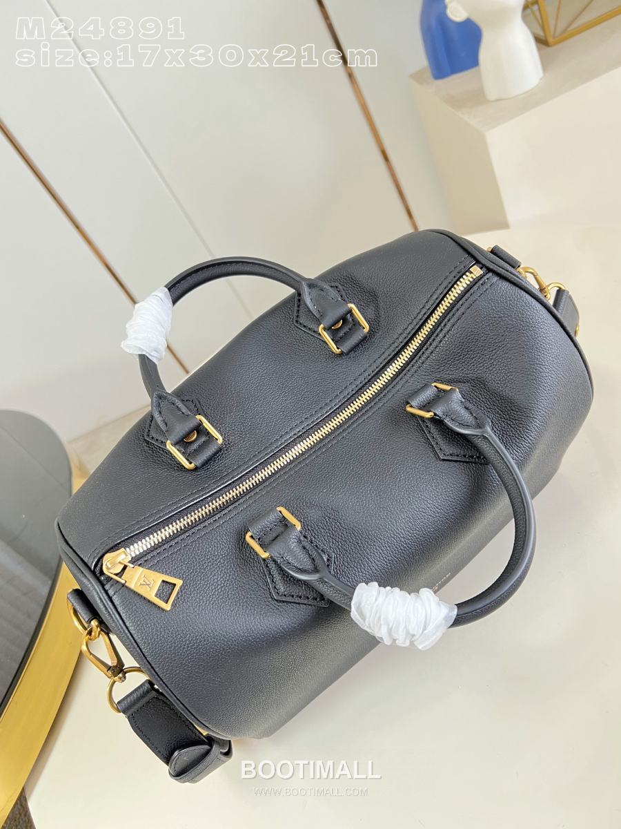 Louis Vuitton Speedy Soft 30 루이비통 스피디 소프트 30 로우 키 블랙 카우하이드 레더 30cm 16