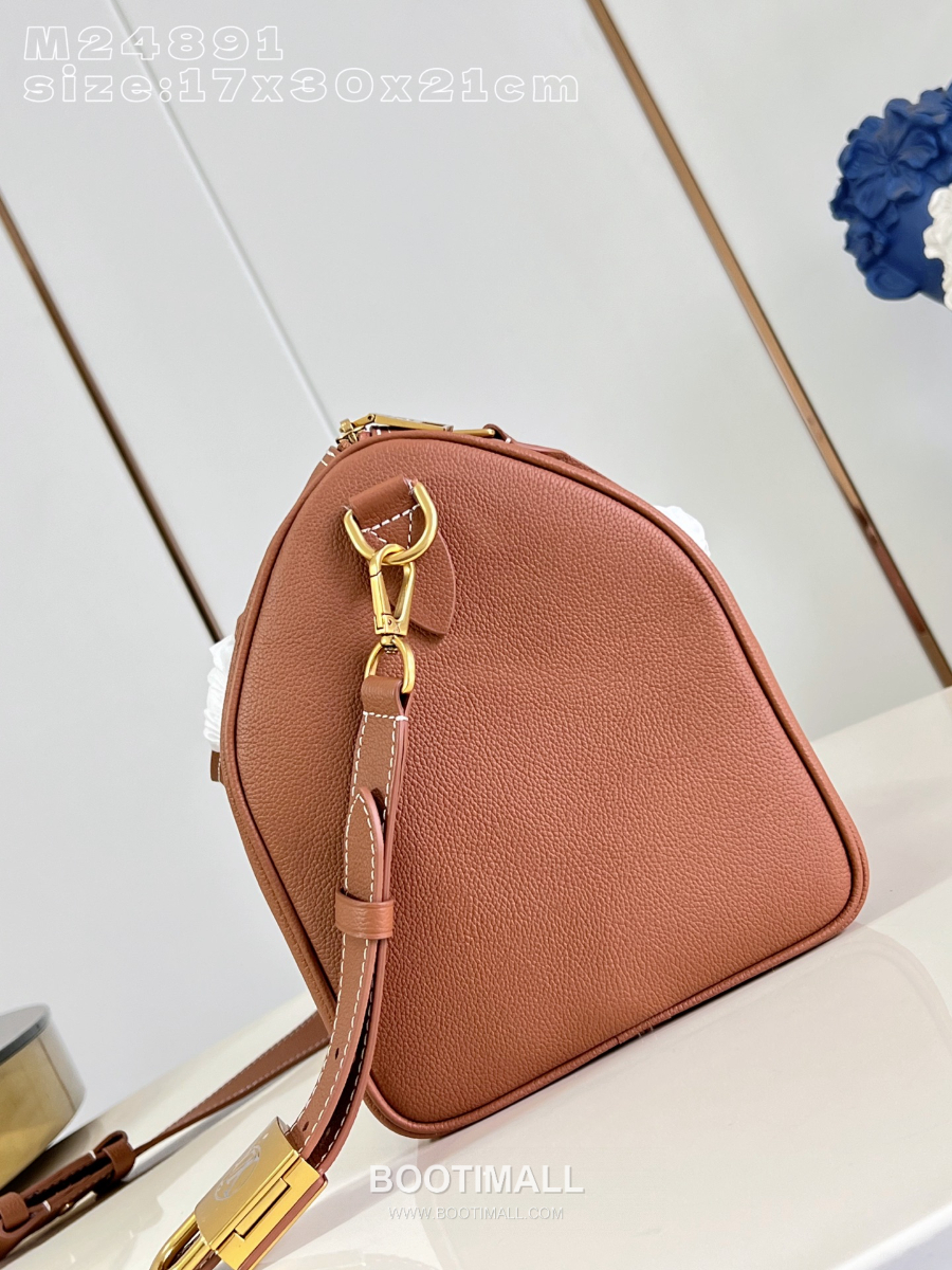 Louis Vuitton Speedy Soft 30 루이비통 스피디 소프트 30 로우 키 브라운 카우하이드 레더 M24891 30cm 9