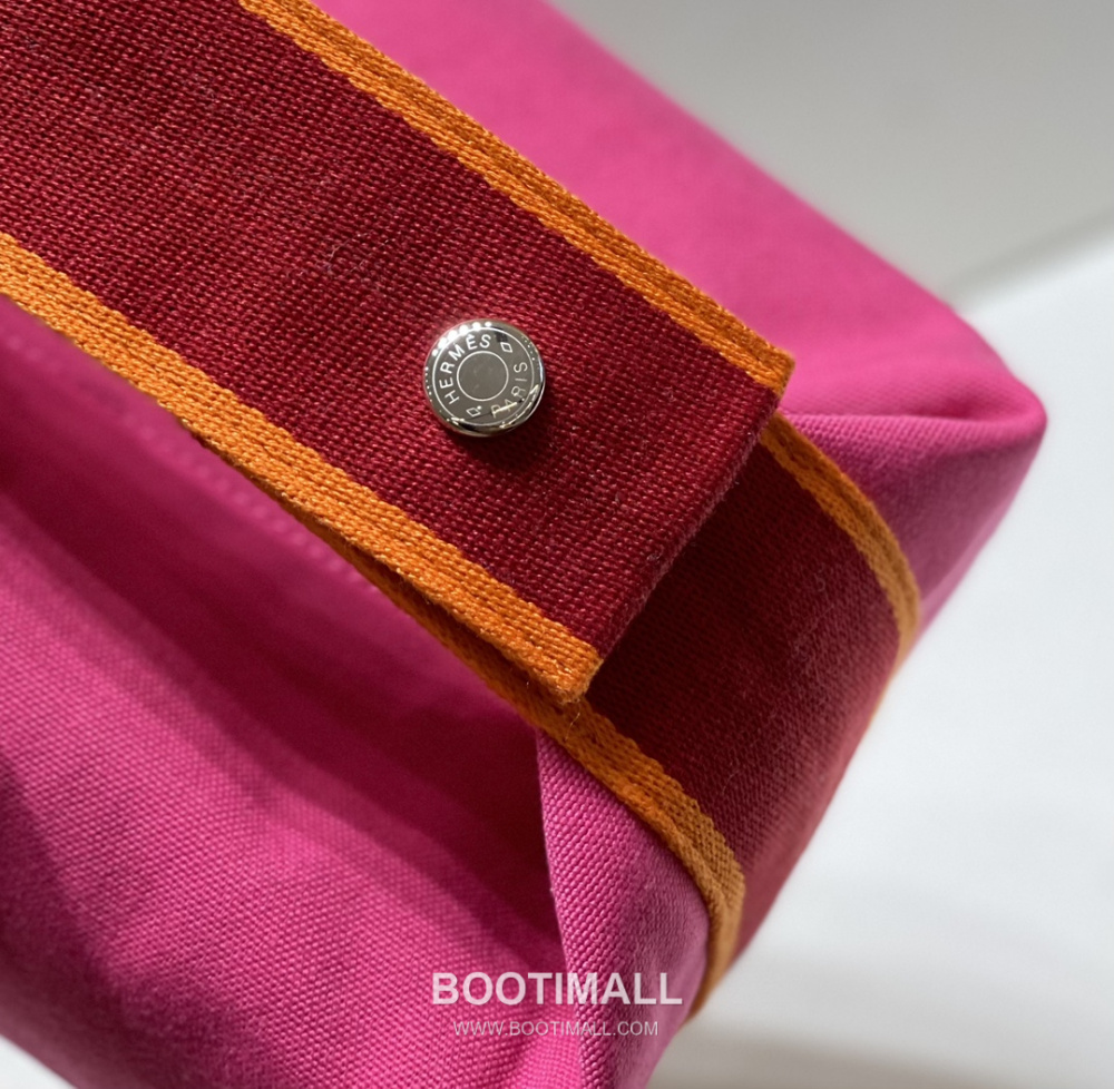 Hermès Bride-A-Brac Pouch 에르메스 브리드아브락 파우치 토일 캔버스 & 자수 H 디테일 핫핑크 25cm 5