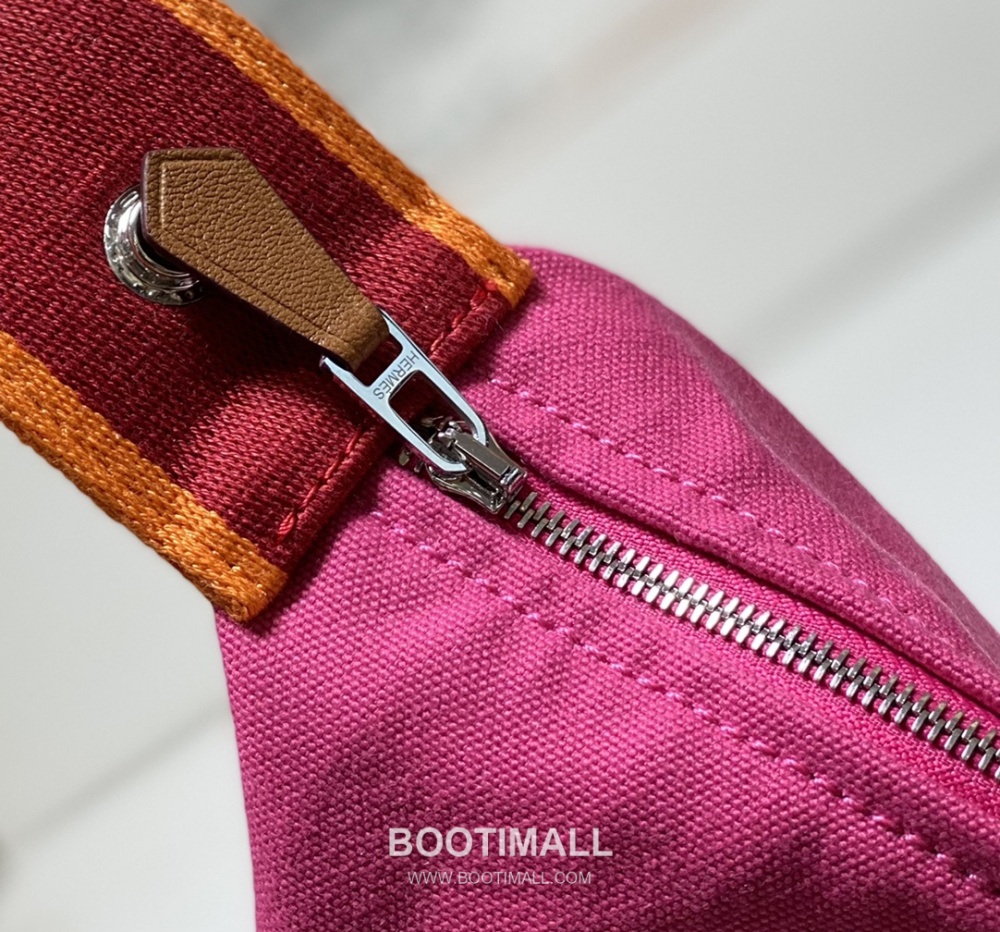 Hermès Bride-A-Brac Pouch 에르메스 브리드아브락 파우치 토일 캔버스 & 자수 H 디테일 핫핑크 25cm 7