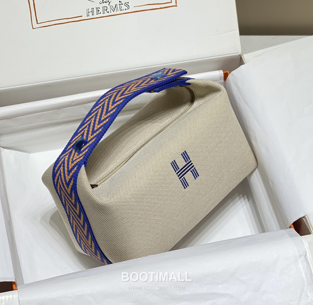 Hermès Bride-A-Brac Pouch 에르메스 브리드아브락 파우치 토일 캔버스 & 자수 H 디테일 25cm 2