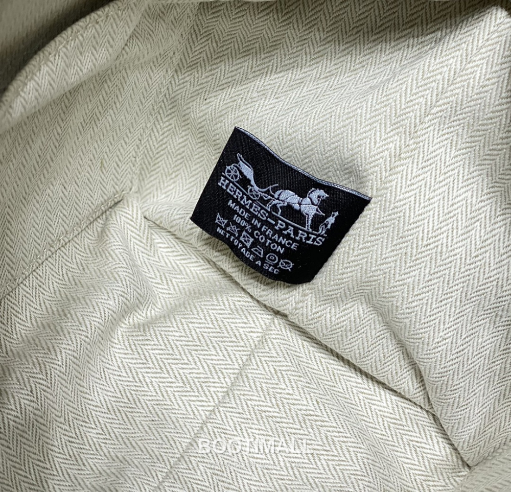 Hermès Bride-A-Brac Pouch 에르메스 브리드아브락 파우치 토일 캔버스 & 자수 H 디테일 베이지 25cm 8