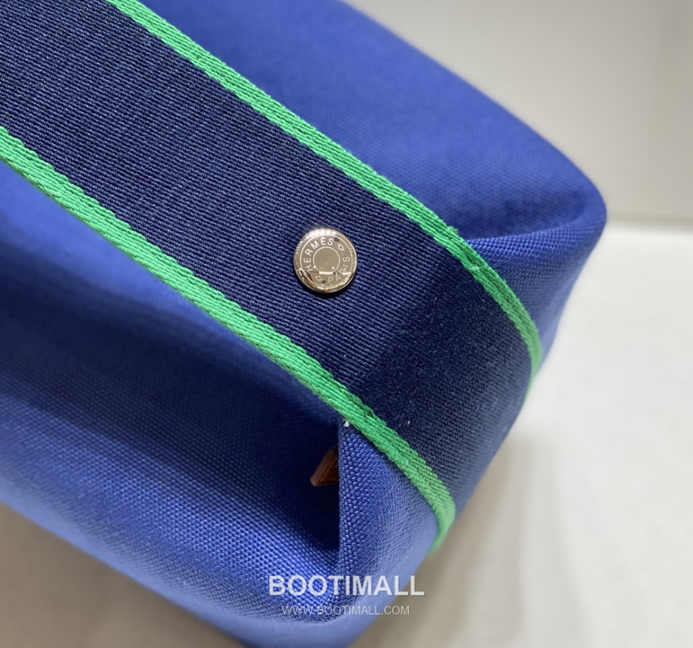 Hermès Bride-A-Brac Pouch 에르메스 브리드아브락 파우치 토일 캔버스 & 자수 H 디테일 블루 25cm 5