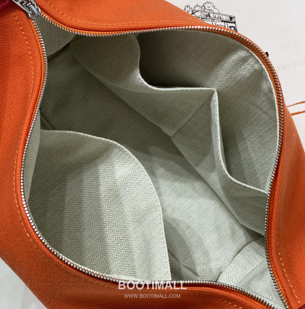 Hermès Bride-A-Brac Pouch 에르메스 브리드아브락 파우치 토일 캔버스 & 자수 H 디테일 오렌지 25cm 9