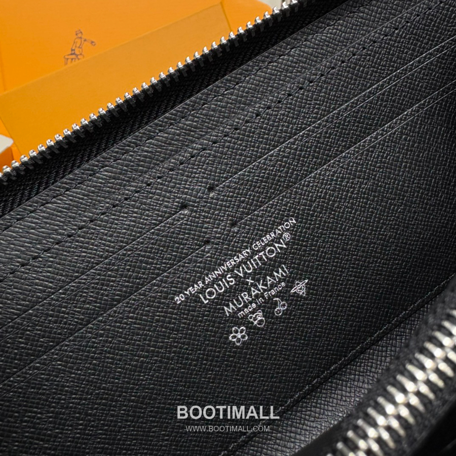 Louis Vuitton x Takashi Murakami Zippy Wallet 루이비통 x 타카시 무라카미 지피 월렛 M13408 블랙 멀티컬러 모노그램 코티드 캔버스 20cm 11