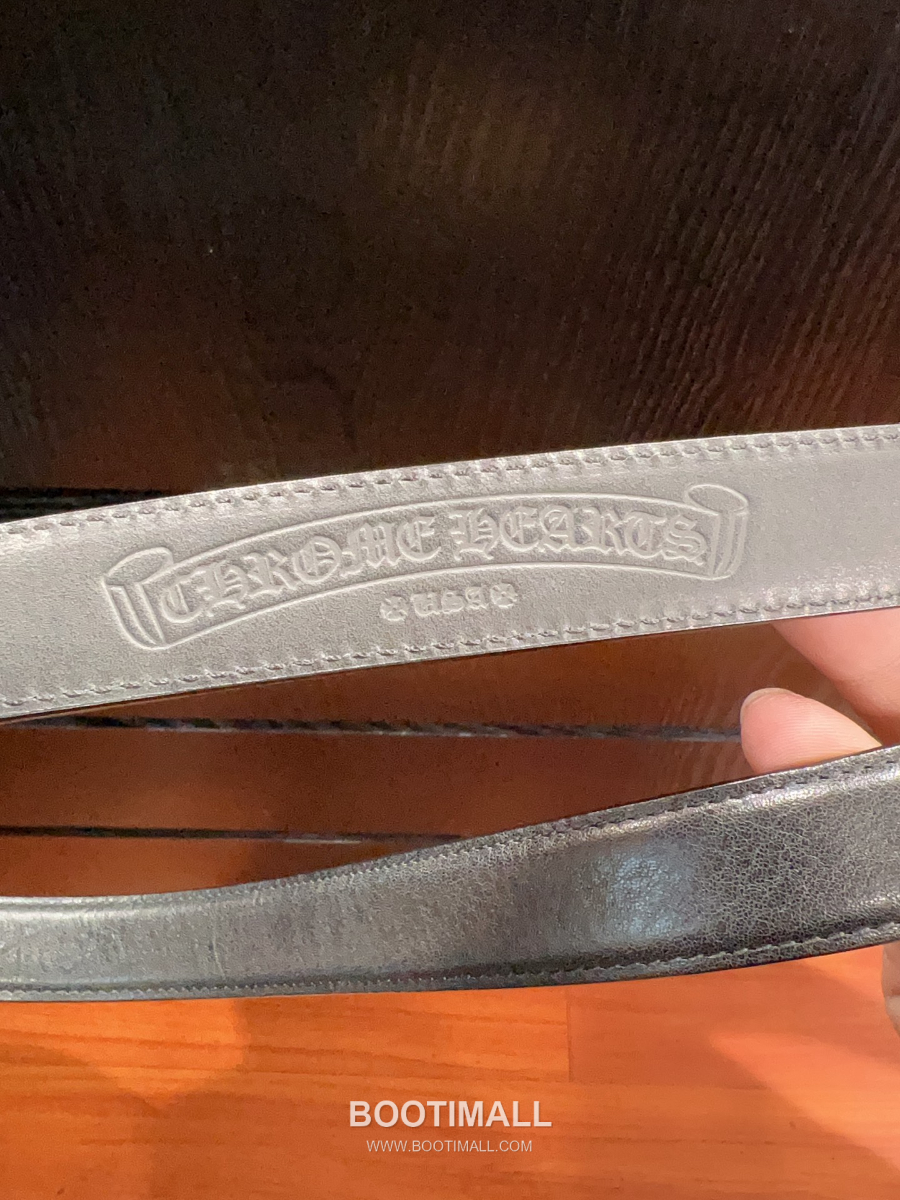 Chrome Hearts Heart Buckle Belt 크롬하츠 하트 버클 벨트 화이트 2.5cm 9