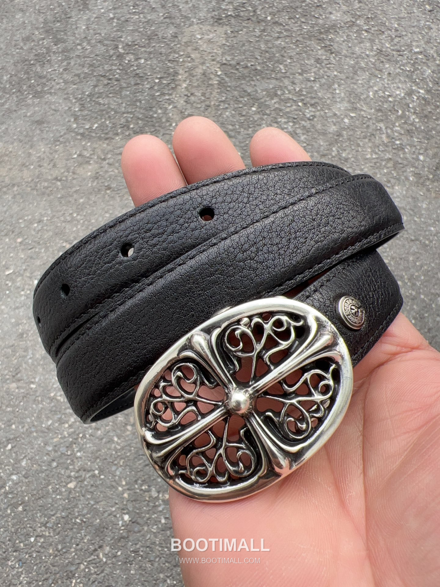 Chrome Hearts Keeper Buckle Belt 크롬하츠 키퍼 버클 벨트 블랙 2.5cm 3