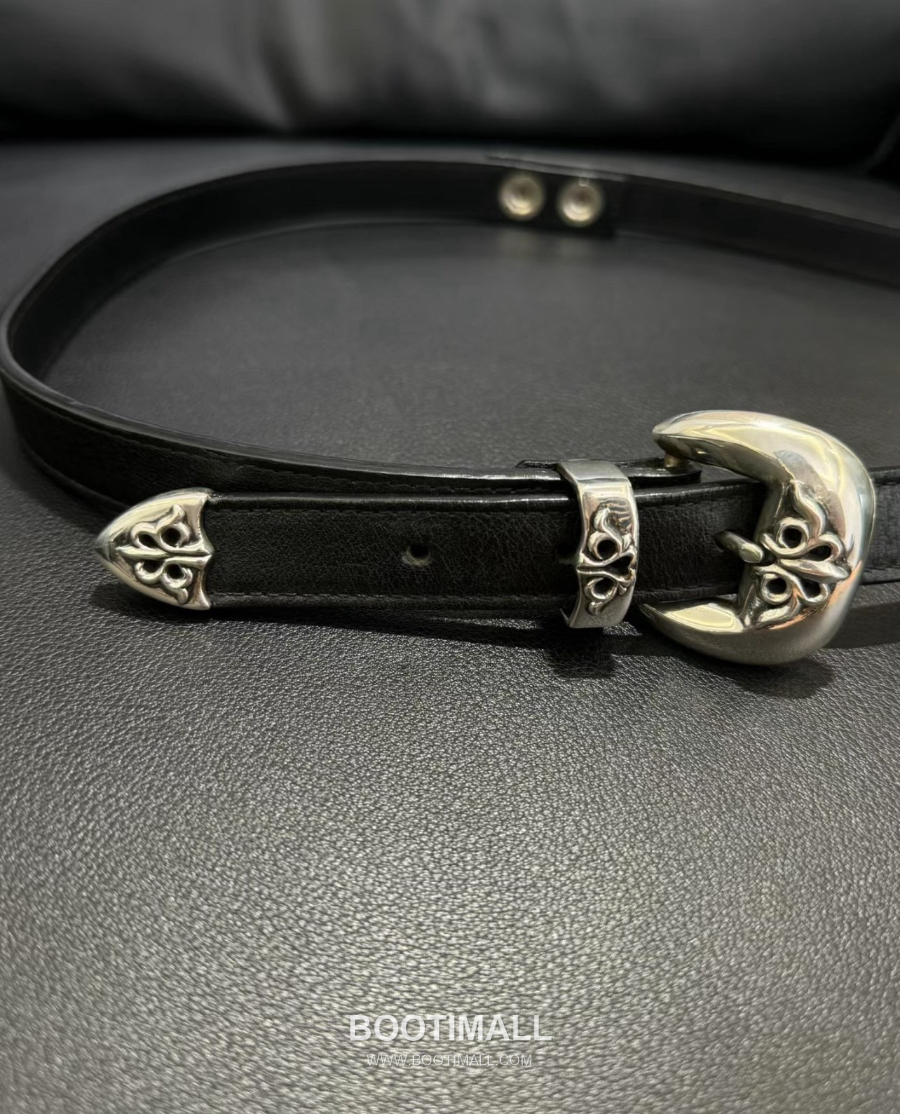 Chrome Hearts Vine Double-Prong Buckle Belt 크롬하츠 바인(덩굴) 더블 핀 버클 벨트 화이트 2cm 6