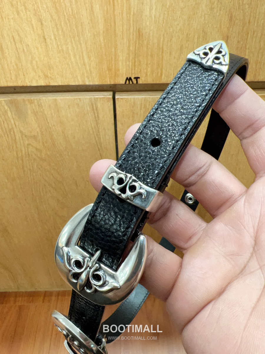 Chrome Hearts Vine Double-Prong Buckle Belt 크롬하츠 바인(덩굴) 더블 핀 버클 벨트 화이트 2cm 10
