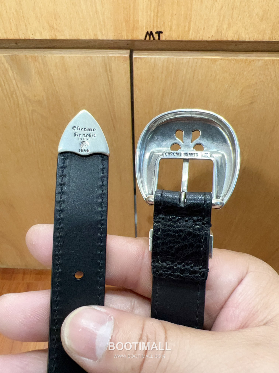 Chrome Hearts Vine Double-Prong Buckle Belt 크롬하츠 바인(덩굴) 더블 핀 버클 벨트 화이트 2cm 15