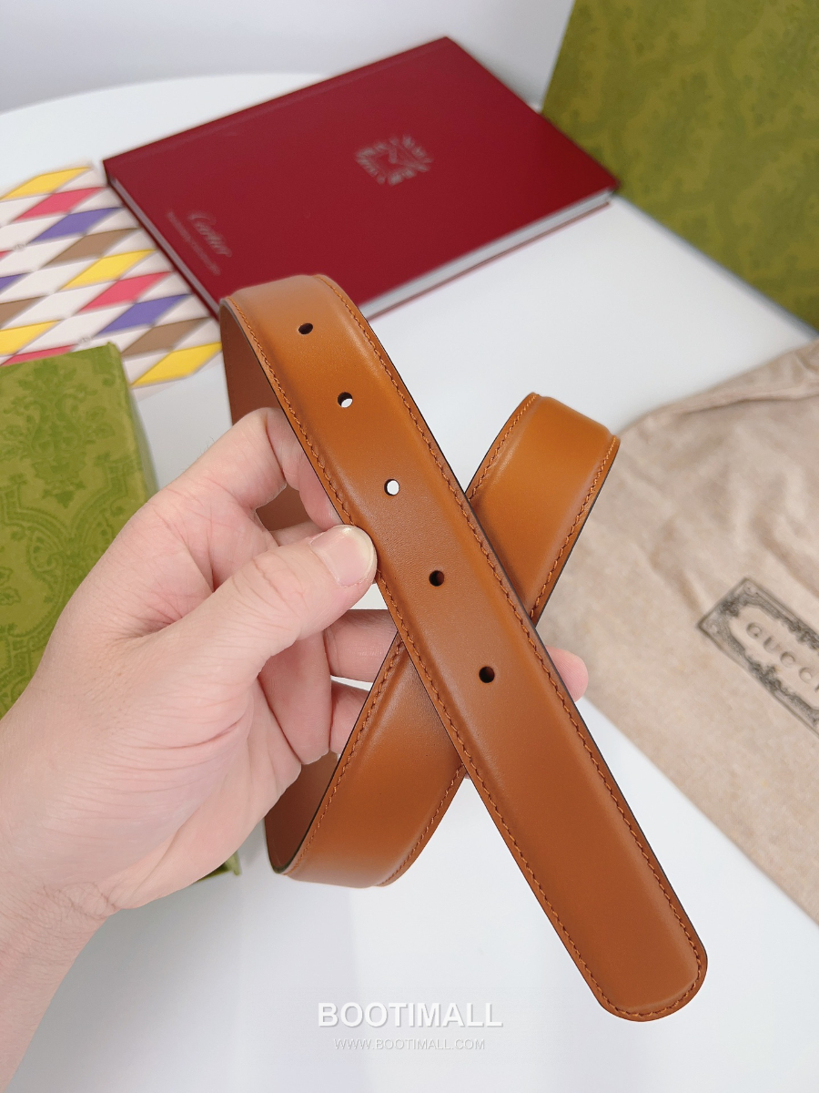 Gucci GG Marmont Double G Leather Belt (Antique Gold-Tone) 구찌 GG 마몬트 더블 G 레더 벨트 (앤틱 골드 톤) 4