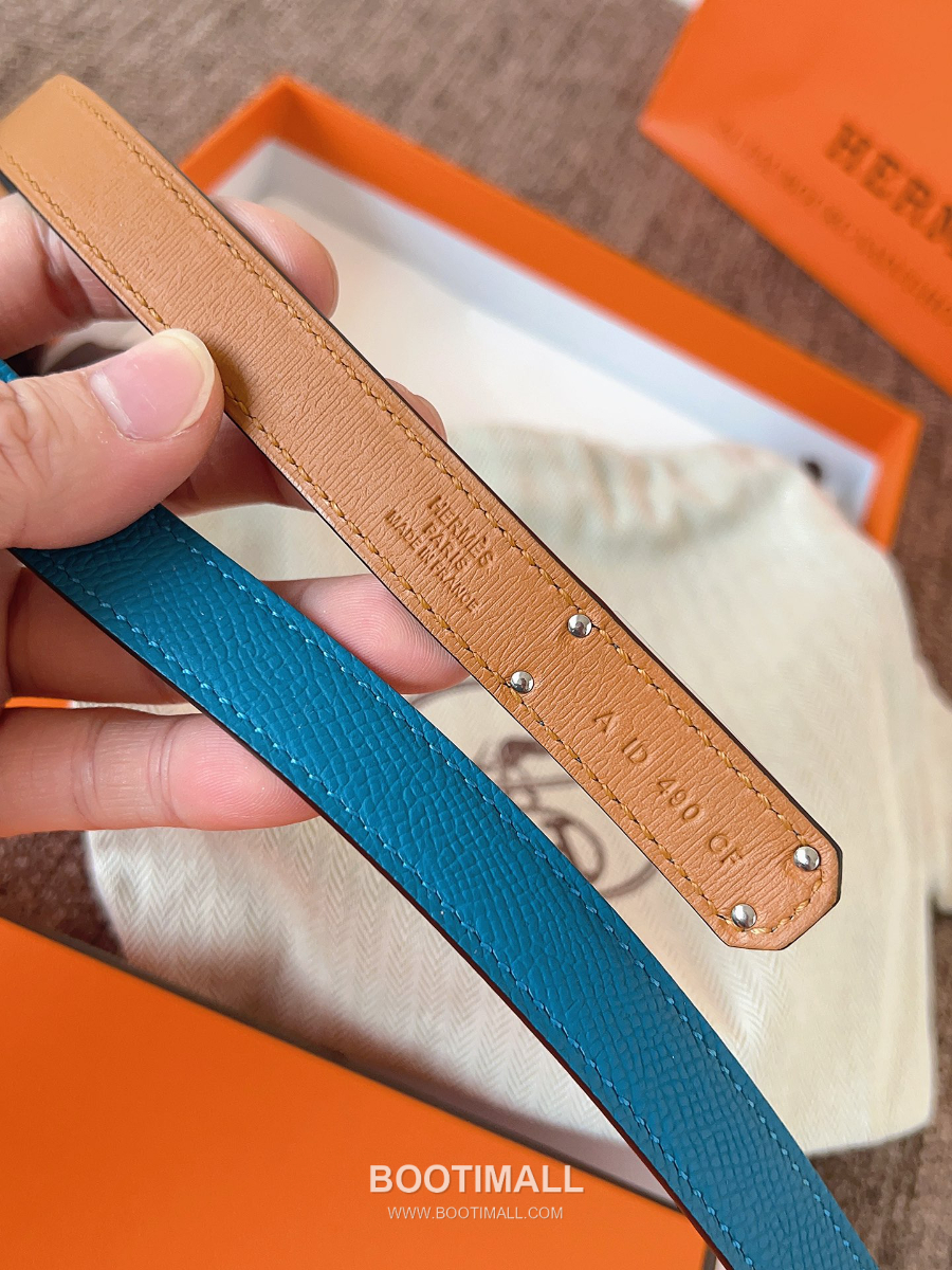 HERMÈS Kelly 18 Reversible Epsom 에르메스 켈리 18 리버서블 엡송 카프스킨 벨트 코발트 1.8cm 6