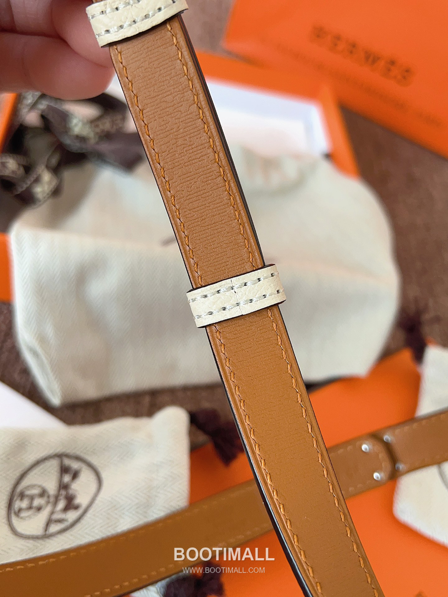 HERMÈS Kelly 18 Reversible Epsom 에르메스 켈리 18 리버서블 엡송 카프스킨 벨트 아이보리 1.8cm 9