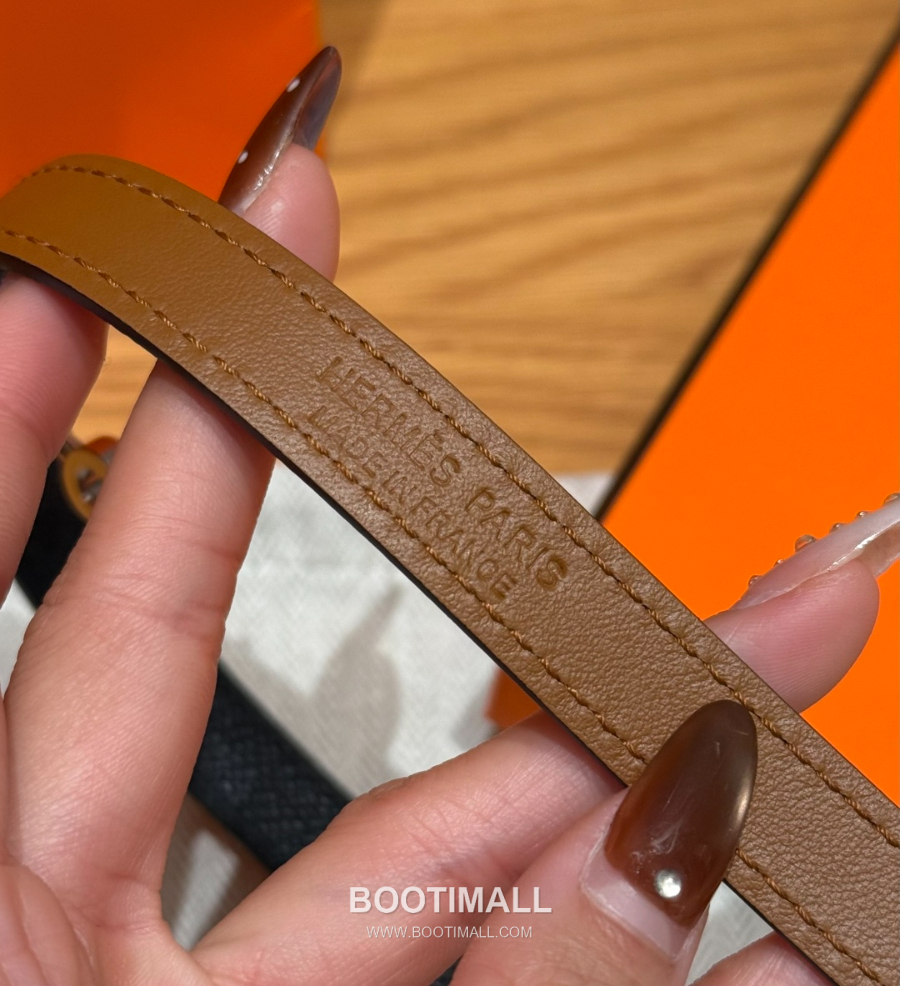 Hermès 에르메스 미니 켈리 더블랩 브레이슬릿 Swift 카프스킨 골드 하드웨어 팔찌 17