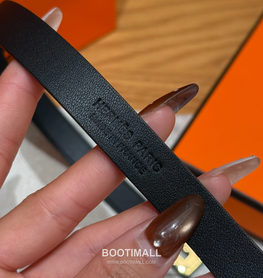 Hermès 에르메스 미니 켈리 더블랩 브레이슬릿 Swift 카프스킨 블랙 골드 하드웨어 팔 8