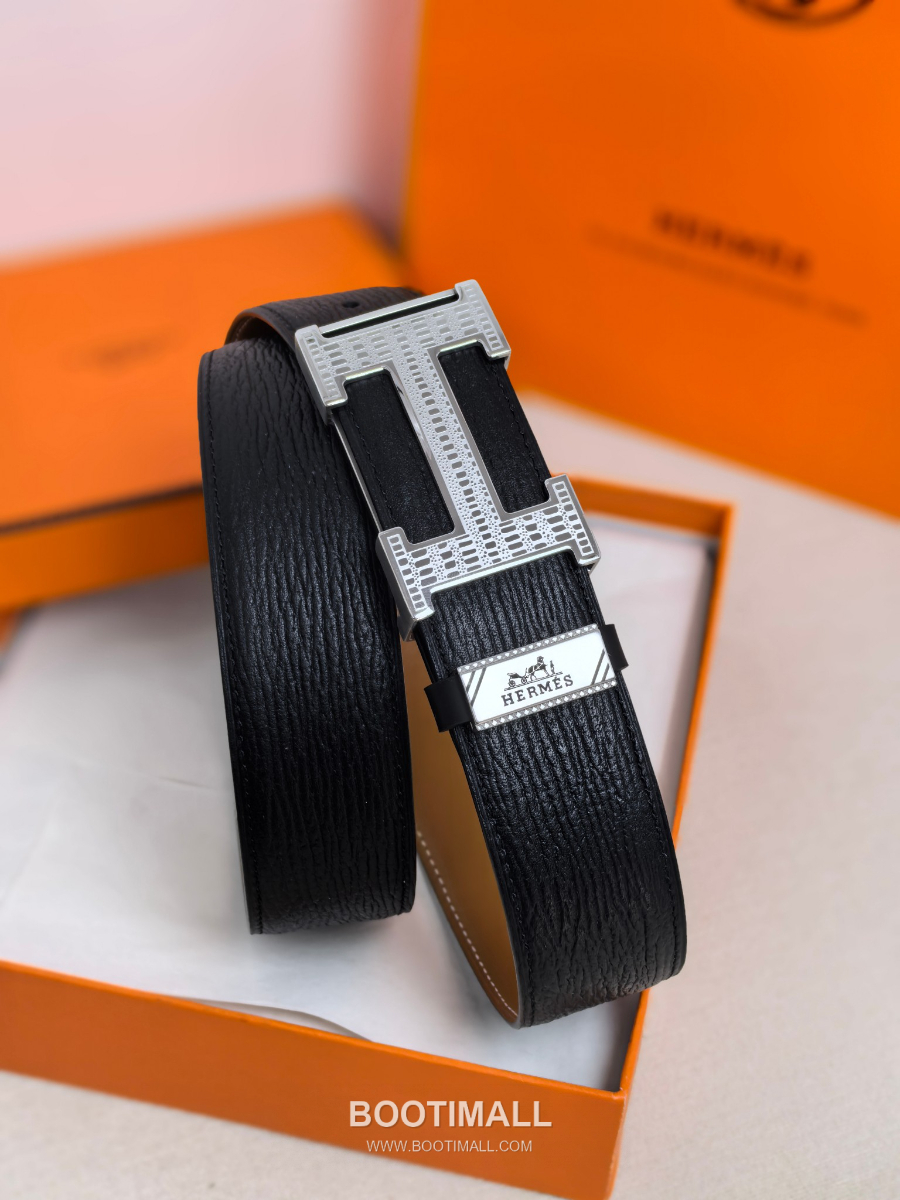 Hermès Constance H Buckle & Reversible 에르메스 콘스탕스 H 버클 리버서블 레더 벨트 은장 3.8cm 1
