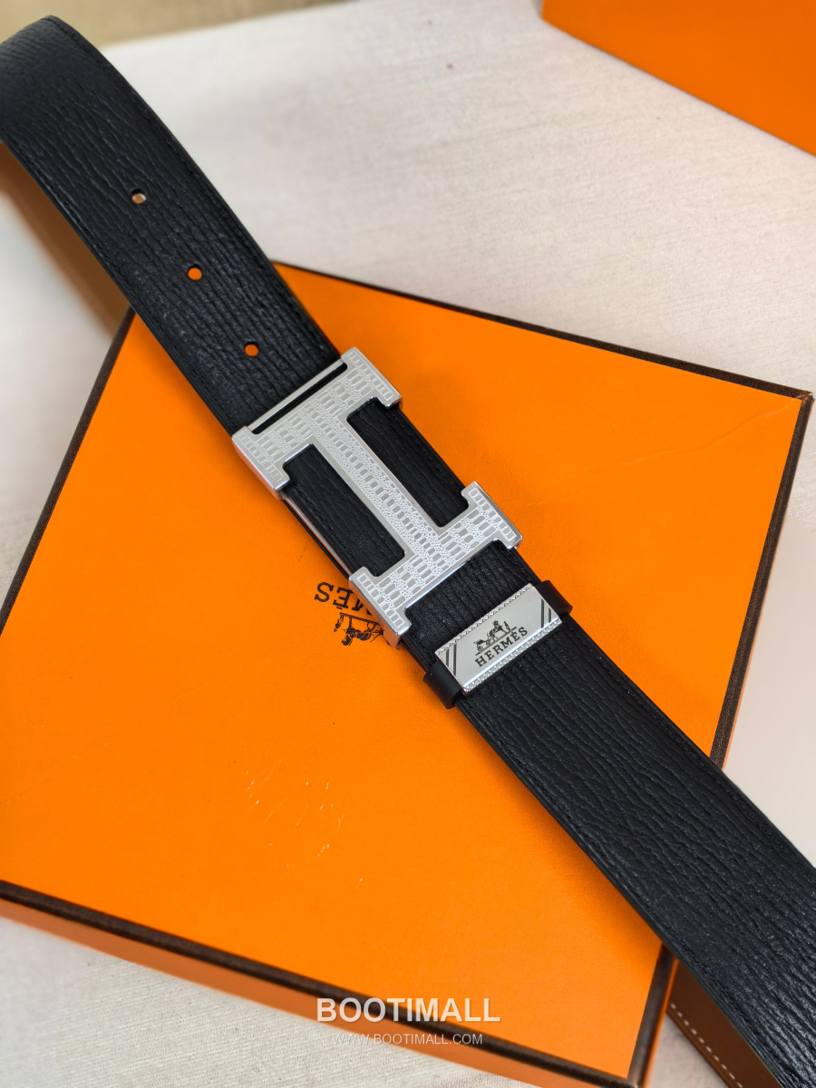 Hermès Constance H Buckle & Reversible 에르메스 콘스탕스 H 버클 리버서블 레더 벨트 은장 3.8cm 6