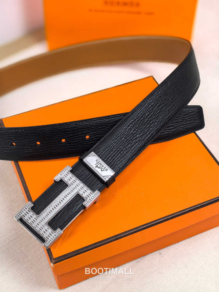 Hermès Constance H Buckle & Reversible 에르메스 콘스탕스 H 버클 리버서블 레더 벨트 은장 3.8cm 7
