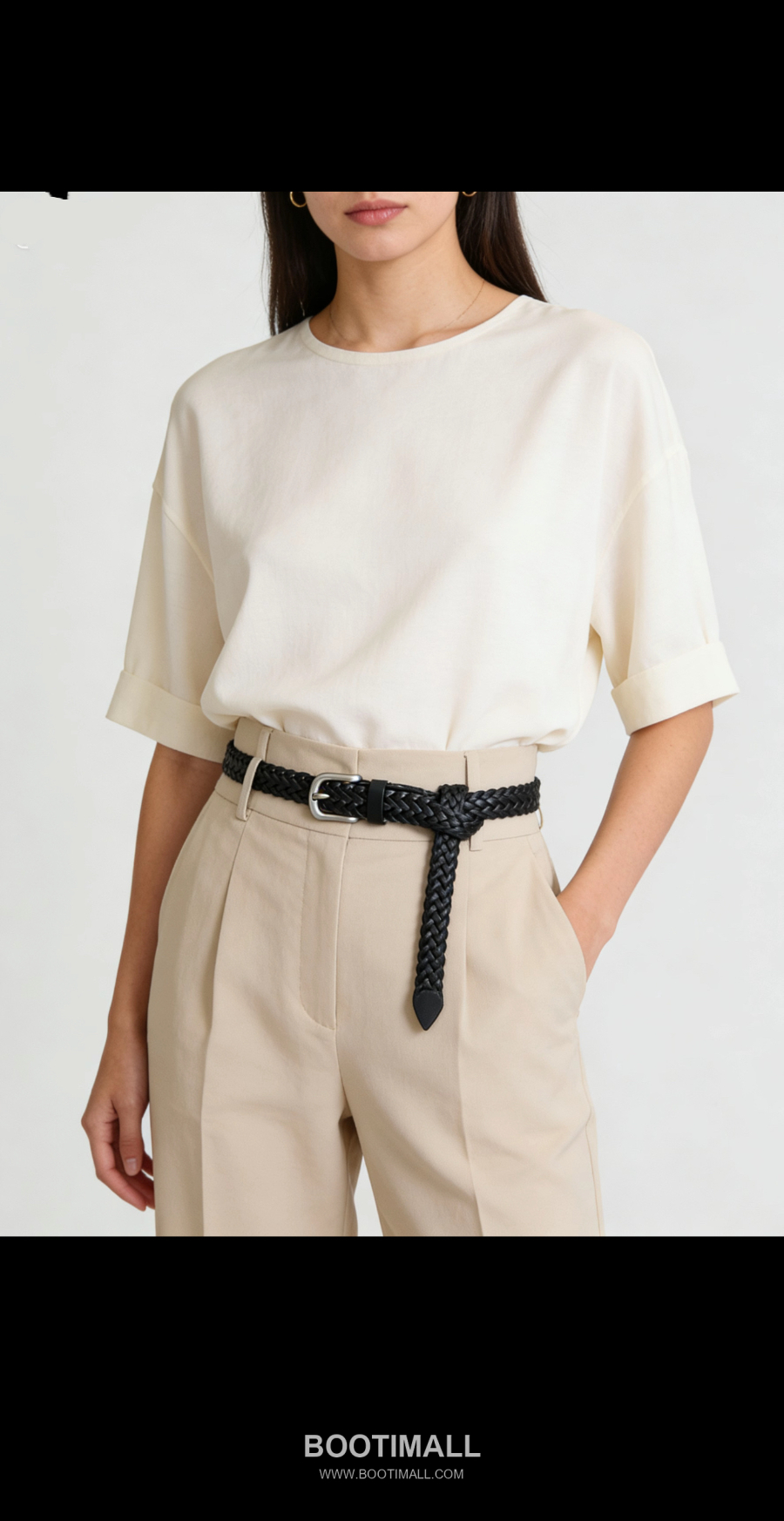 Bottega Veneta Intrecciato Braided 보테가 베네타 인트레치아토 브레이디드 레더 벨트 2cm 1