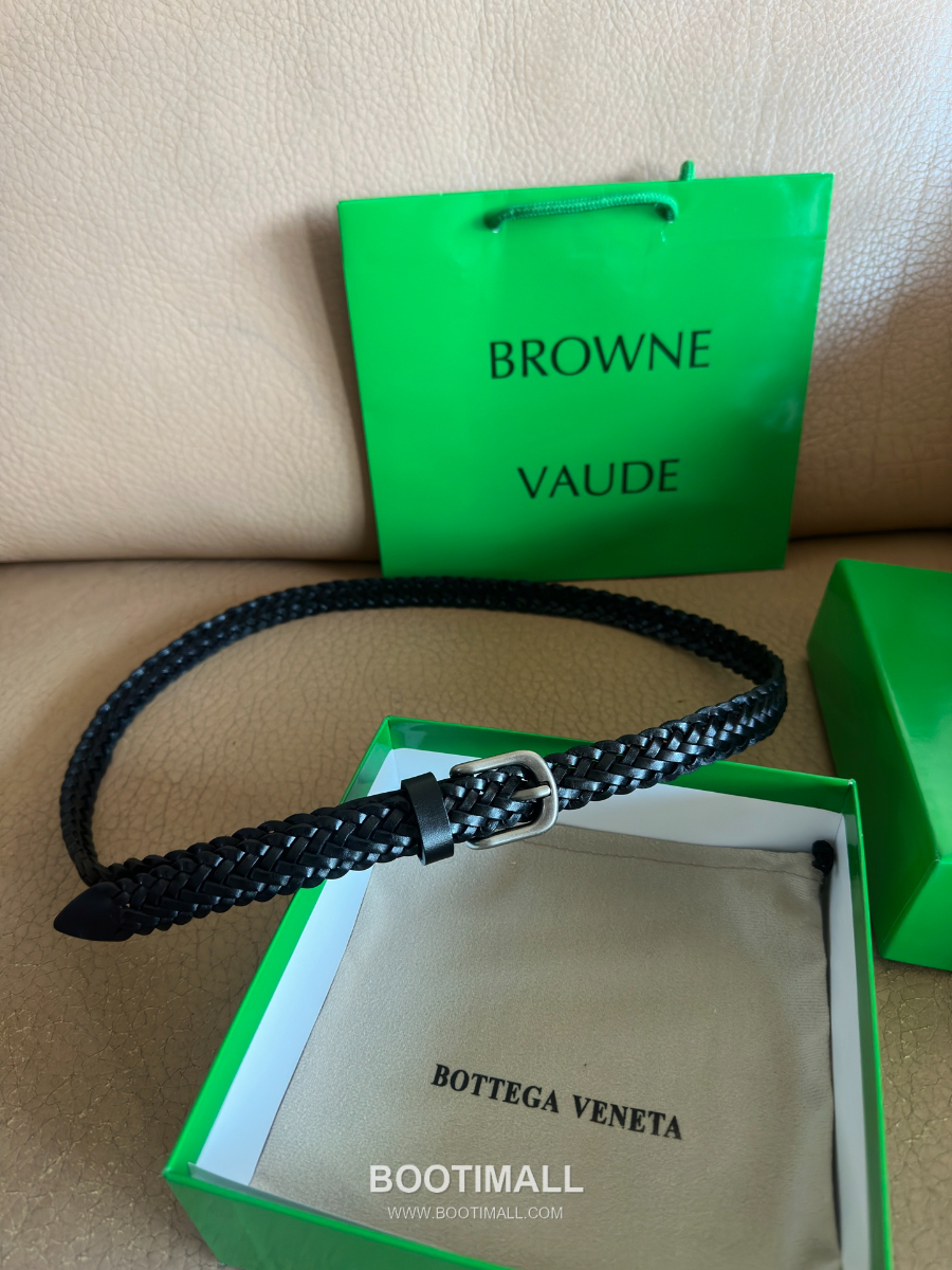 Bottega Veneta Intrecciato Braided 보테가 베네타 인트레치아토 브레이디드 레더 벨트 2cm 5